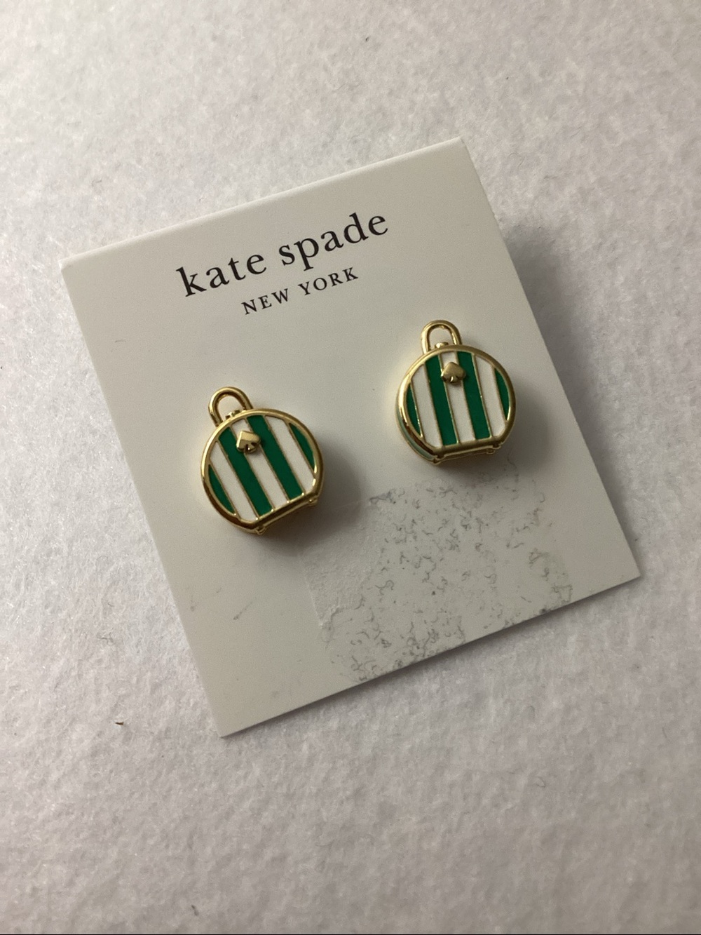 Kate Spade Away We Go Suitecase Stud Earrings - Picture 4 of 8